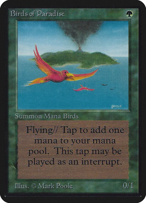 Aves del paraíso — Limited Edition Alpha — Criatura — Bird — Coste {G}
