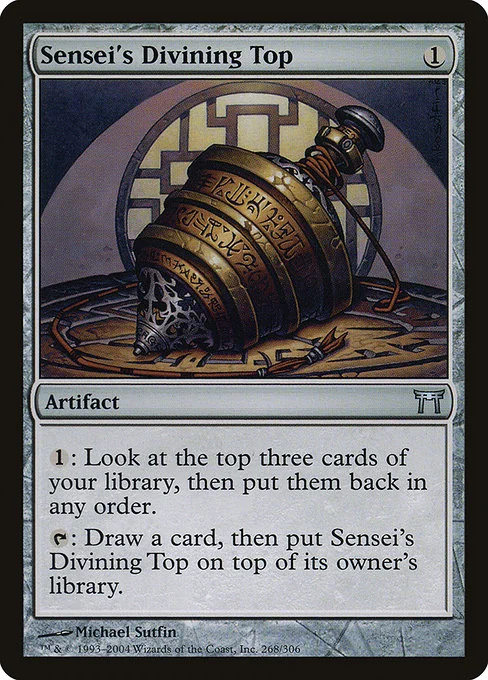 Peonza adivinatoria del sensei — Champions of Kamigawa — Artefacto — Coste {1}