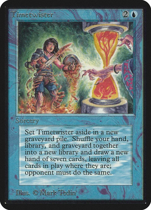 Timetwister — Limited Edition Alpha — Conjuro — Coste {2}{U}